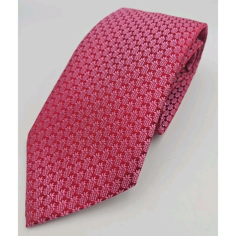 Tommy Bahama Men's Red Skinny Martini Silk Necktie Tie